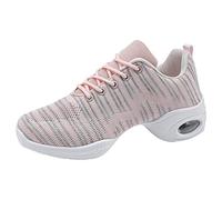 Womens Arch Support Running Trainers Women's Wide Fit Slip on Sneakers Women Sneakers Fashion Summer New Pattern Mesh Breathable Comfortable and Non Large Lightweight Dance Shoes Shoes Womens Pink