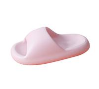 Women's Arch Support Slides Comfortable Walking Sandals Soft Beach Slip-On Slides Non Slip Summer Open Toe Pillow Slippers Beach Pool Outdoor Indoor House Slippers (Red, 4)