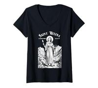 Womens Archaeology Patron Saint Helena Archaeologist Archaeologists V-Neck T-Shirt