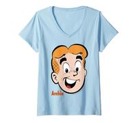 Women's Archie Comics Andrews Retro Face V-Neck T-Shirt