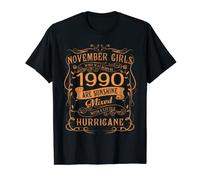 Womens Are Born In November 1990 33 Years Old Birthday Girls T-Shirt