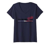 Womens Are We Great Again Yet Political Satire Patriotic USA Design V-Neck T-Shirt