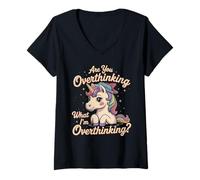 Womens are You Overthinking What I'm Overthinking Sarcastic V-Neck T-Shirt