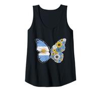 Womens Argentinian Girls Roots Argentina Pride Butterfly Women Tank Top
