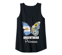 Womens Argentinian Princess Butterfly Roots Argentina Heritage Tank Top
