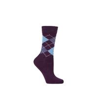 Women's Argyle Diamond Socks Burlington Whitby Extra Soft in Many Colours 1 Pair