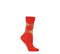 Women's Argyle Diamond Socks Burlington Whitby Extra Soft in Many Colours 1 Pair