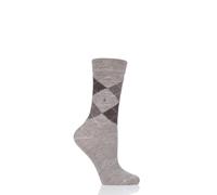 Women's Argyle Diamond Socks Burlington Whitby Extra Soft in Many Colours 1 Pair