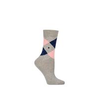 Womens Argyle Socks Burlington Covent Garden Various Colours Cotton- 1 Pair Pack