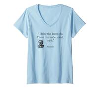 Women's Aristotle Quote Those That Know Do V-Neck T-Shirt