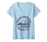 Women's Arizona Roadrunner Desert Vibes Vintage V-Neck T-Shirt