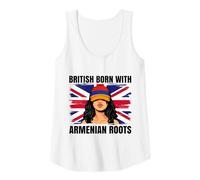 Womens Armenian Roots British Born Girl Pride Armenia Heritage Tank Top
