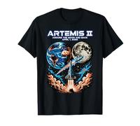 Womens Artemis 2 Journey Around the Moon and Back 2026 Funny T-Shirt
