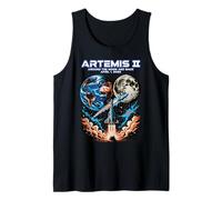 Womens Artemis 2 Journey Around the Moon and Back 2026 Funny Tank Top