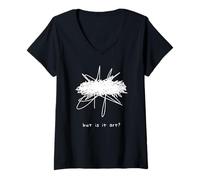 Womens Artful But is It Art Modern Art Museum V-Neck T-Shirt