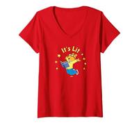 Women's Arthur It's Lit T-Shirt Cartoon V-Neck T-Shirt
