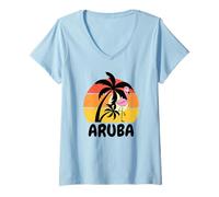 Womens Aruba Souvenir/Aruba V-Neck T-Shirt