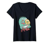 Women's Aruba Souvenir/Aruba V-Neck T-Shirt