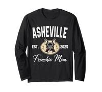 Womens Asheville Frenchie Mom French Bulldog NC Dog Lover Long Sleeve T-Shirt