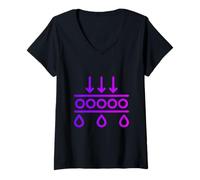 Womens Ask Me about Membrane Filtration - Nanofiltration V-Neck T-Shirt