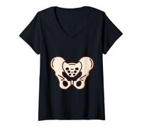 Women's Ask Me About My Pelvis - Pelvic Sacrum V-Neck T-Shirt
