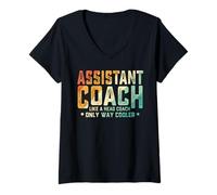 Womens assistant coach like a head coach only way cooler vintage V-Neck T-Shirt