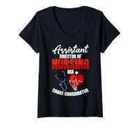 Womens Assistant Director of Nursing ADON Nurse Aka Chaos ADON V-Neck T-Shirt
