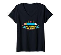 Women's Assistant Principal Motivation My Students are My Why V-Neck T-Shirt