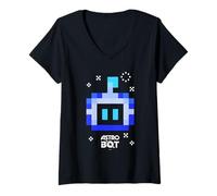 Women's Astro Bot Rescue Mission Astro Bot Portrait Video Game V-Neck T-Shirt