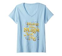 Womens Astrology Constellation Humor Blame The Stars Horoscope V-Neck T-Shirt