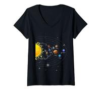 Womens Astrophysics Sky Tellers Astronomy Astronomer Constellation V-Neck T-Shirt