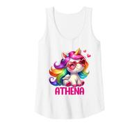Womens Athena Unicorn Name Personalized Design Tank Top