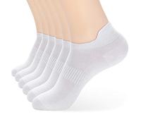 Women's Athletic Ankle Socks-Denisy Running White Soft Low Cut Sports Tab Socks Black for US Size 6-9（6 Pairs) - white - Medium