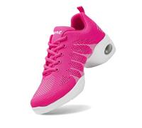 Women's Athletic Jazz Sneakers with Air Cushion for Dance Training and Fitness Performance n69 Hot Pink