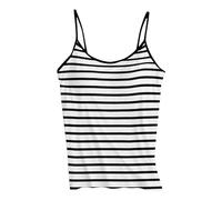 Women's Athletic with Built in Bras Tank Top 2026 Sports Scoop Neck Sleeveless Cute Shirts Straps Running Striped Y2K Casual Workout Tank Tops Cami Strap Sporty Strappy Stripes Basic Black