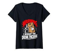 Women's Attention I Have Booked the Drinks Package Party V-Neck T-Shirt