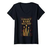 Womens Auction House Staff Antique Appraiser Auctioneer Gift V-Neck T-Shirt