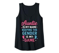 Womens Auntie Is My Name, Keeping the Gender Is My Game Tank Top
