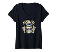 Women's Aussie Vibe Australian Outback V-Neck T-Shirt