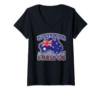 Womens Australia Is Calling And I Must Go V-Neck T-Shirt