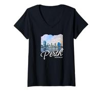 Womens Australia Perth V-Neck T-Shirt