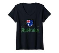 Women's Australia Tshirt Aussi Australian Outback Down Under Sydney V-Neck T-Shirt