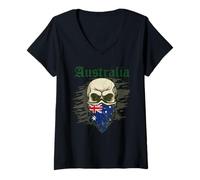 Women's Australia Tshirt Aussi Australian Outback Down Under Sydney V-Neck T-Shirt