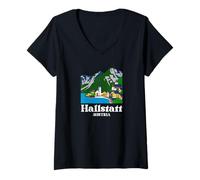 Womens Austria Hallstatt V-Neck T-Shirt