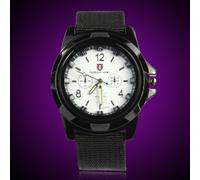 Womens Automatic Watch Fabric White Mens Men's Watch (White, One Size)