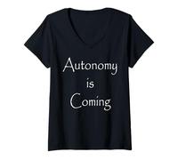 Women's Autonomy is Coming V-Neck T-Shirt