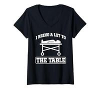 Womens Autopsy Tech Funny Pathology V-Neck T-Shirt