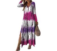 Women's Autumn Casual Loose Long Sleeve T Shirt Dress Split Maxi Dresses Travel Vacation Outfits,Women's Summer Maxi Crew Neck Dress Tartan Glitter Dresses Woman Ladies UK Sun Yellow,u1335k