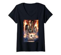Womens Avatar: Fire and Ash Official Movie Theatrical Poster V-Neck T-Shirt