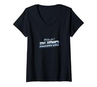 Womens Avoid Negativity Funny Math Pun Vintage Teacher Geek Nerd V-Neck T-Shirt